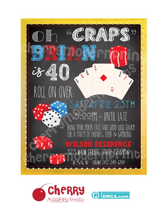 Invitations for poker party