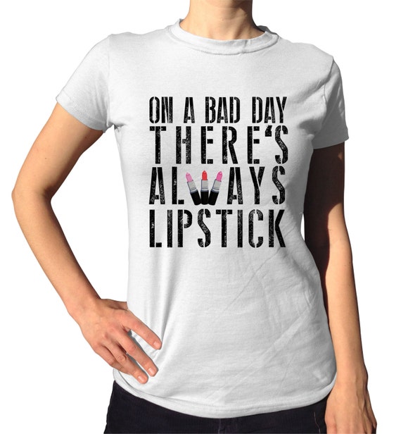 Lipstick Shirt Makeup Shirt Lipstick Tshirt Lipstick by Umbuh