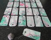 Items similar to Set of 25 Gift Tags, Wrapping, Holiday, XMAS, Christmas, Tag, Santa, Wrapping