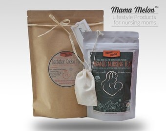 Nursing Tea, Double Mothers Milk Boost organic Mama's Milk Tea + Lactation Cookie mix (shop: nursing scarf, nursing cover, nursing pads )
