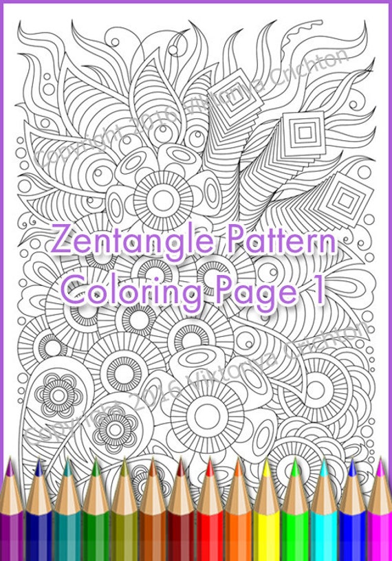 Free Zentangle Worksheets