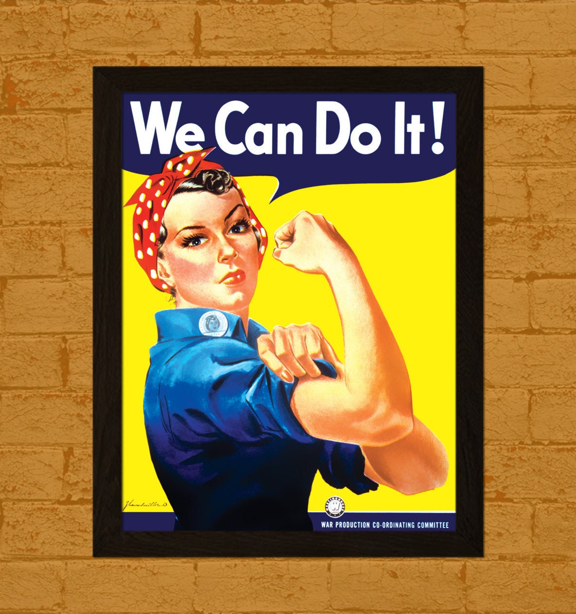 We Can Do It Poster 1942 Rosie the Riveter by VintageWallGraphics We Can Do It Poster 1942 Rosie the Riveter by VintageWallGraphics
