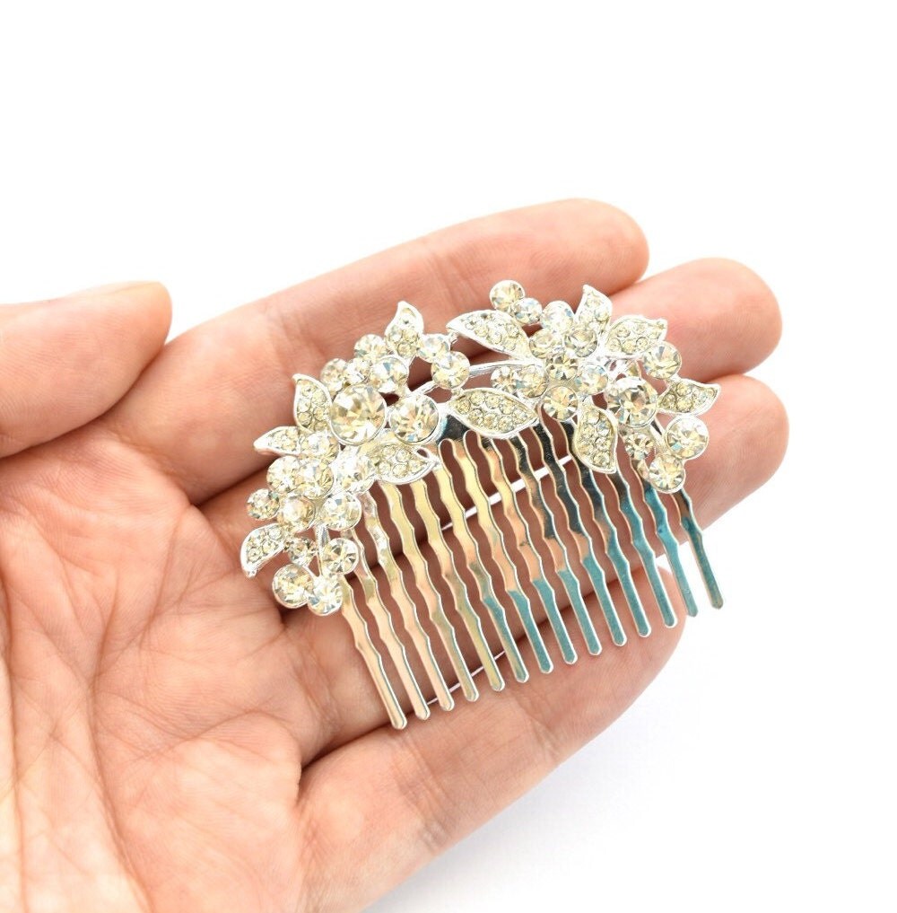 SALE 30 OFF Crystal Silver Wedding Hair Accessories Bridal