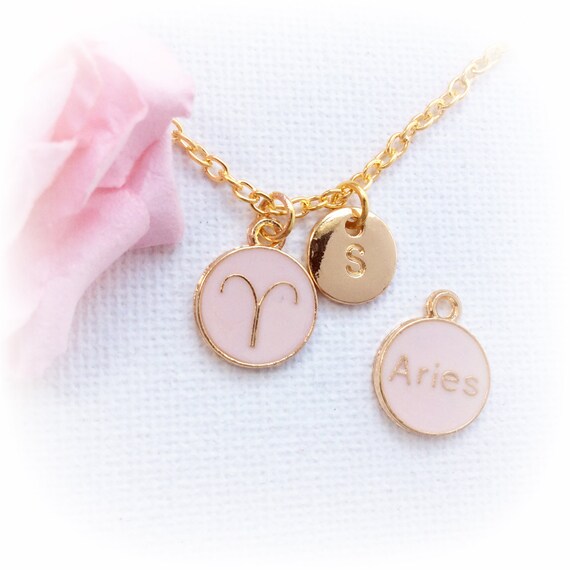 Aries zodiac necklace aries pendant gift for aries aries