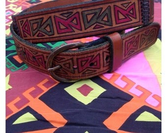 Aztec belt | Etsy