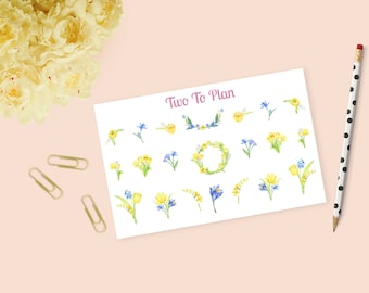 Spring Tulips Weekly Kit Decorative Stickers! Perfect for the Erin Condren Life Planner!