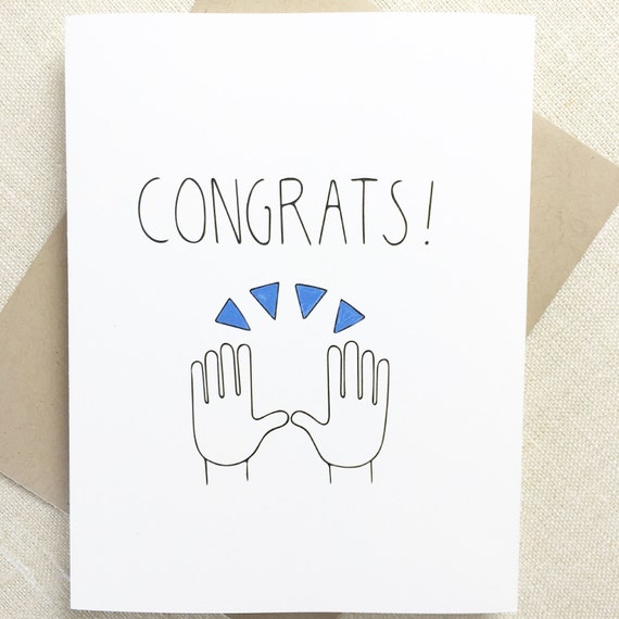 Funny Congratulations Card For Friend Congrats Engagement