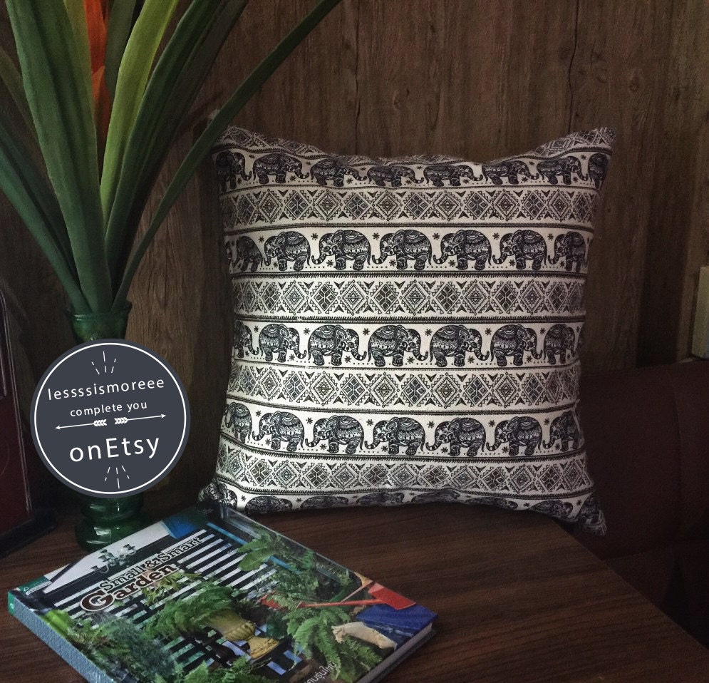 Elephant Pillow Case Animals Pillow cover 16x16Decorative