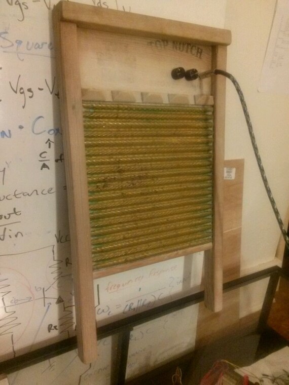 Handmade Electric Washboard musical instrument with piezo