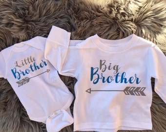 Big Brother Shirt | Little Brother Infant Bodysuit - Big Brother and Little Brother Matching Shirts