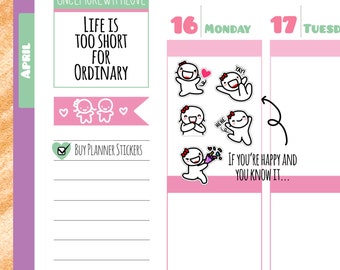 Munchkins - If You're Happy and You Know It... Planner Stickers (M134)