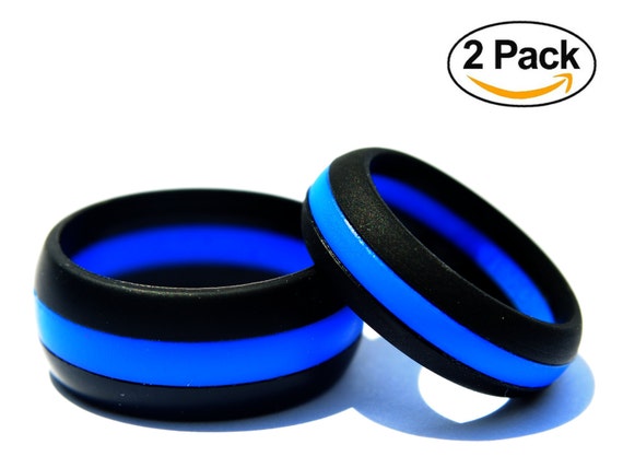 NEW His  Hers  Silicone  Wedding  Ring  Set Free Shipping