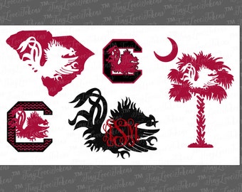 Gamecock Life SVG Design for Silhouette or other craft cutters (.svg/.dxf/.eps/.pdf)