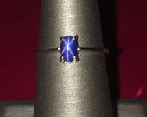 Popular items for star sapphire ring on Etsy