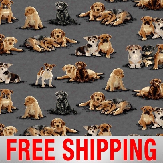 Fleece Fabric Dog 60 Wide Free Shipping Style AA 34370