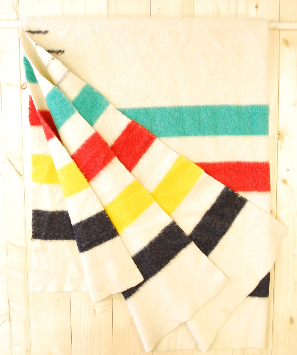 Vintage 1929/1930 HUDSON'S BAY BLANKET / Made In England