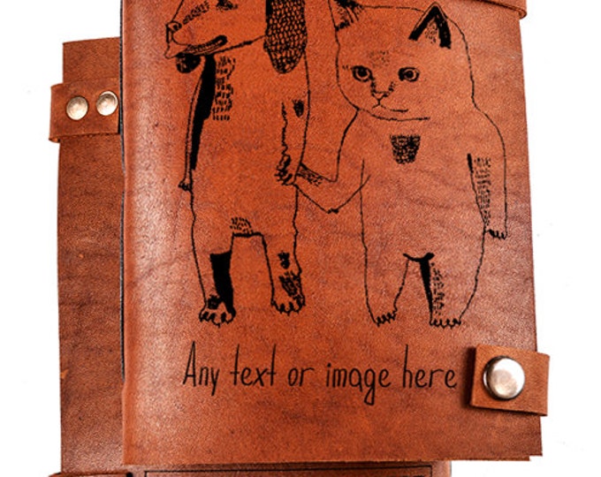 Personalized Sketchbook - Leather Sketchbook - Personalized Notebook - Leather Diary - Leather Journal
