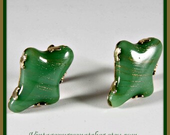 Vintage Swank Cuff Links,Vintage Murano Glass Cuff Links,Vintage Swank Murano Glass Cuff Links,Vintage Cuff Links,Vintage Mens Cuff Links