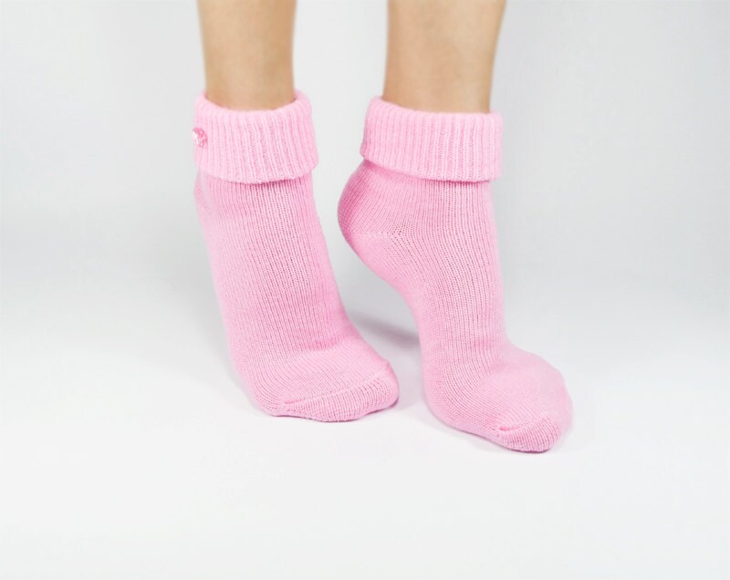 wool socks pink