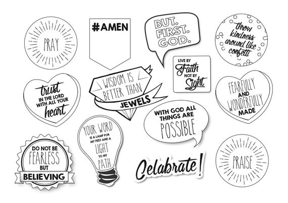 items similar to coloring in bible stickers tags bible journaling