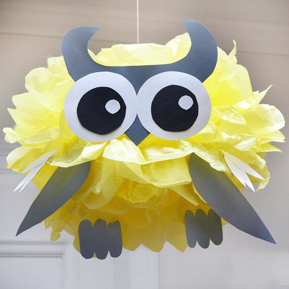 pom owl pom Tissue PomLeMoose Animal Pom Etsy on by Kit Owl Paper Pom