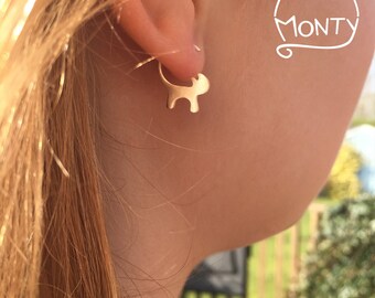 Cats - Sterling Silver Earrings