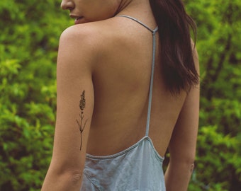 floral temporary tattoo / fake tattoo / Vintage Hipster Tattoo / girly floral tattoo / hipster girl temporary tattoo / arm tattoo girlfriend