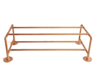 Industrial Copper Pipe Copper Shoe Rack