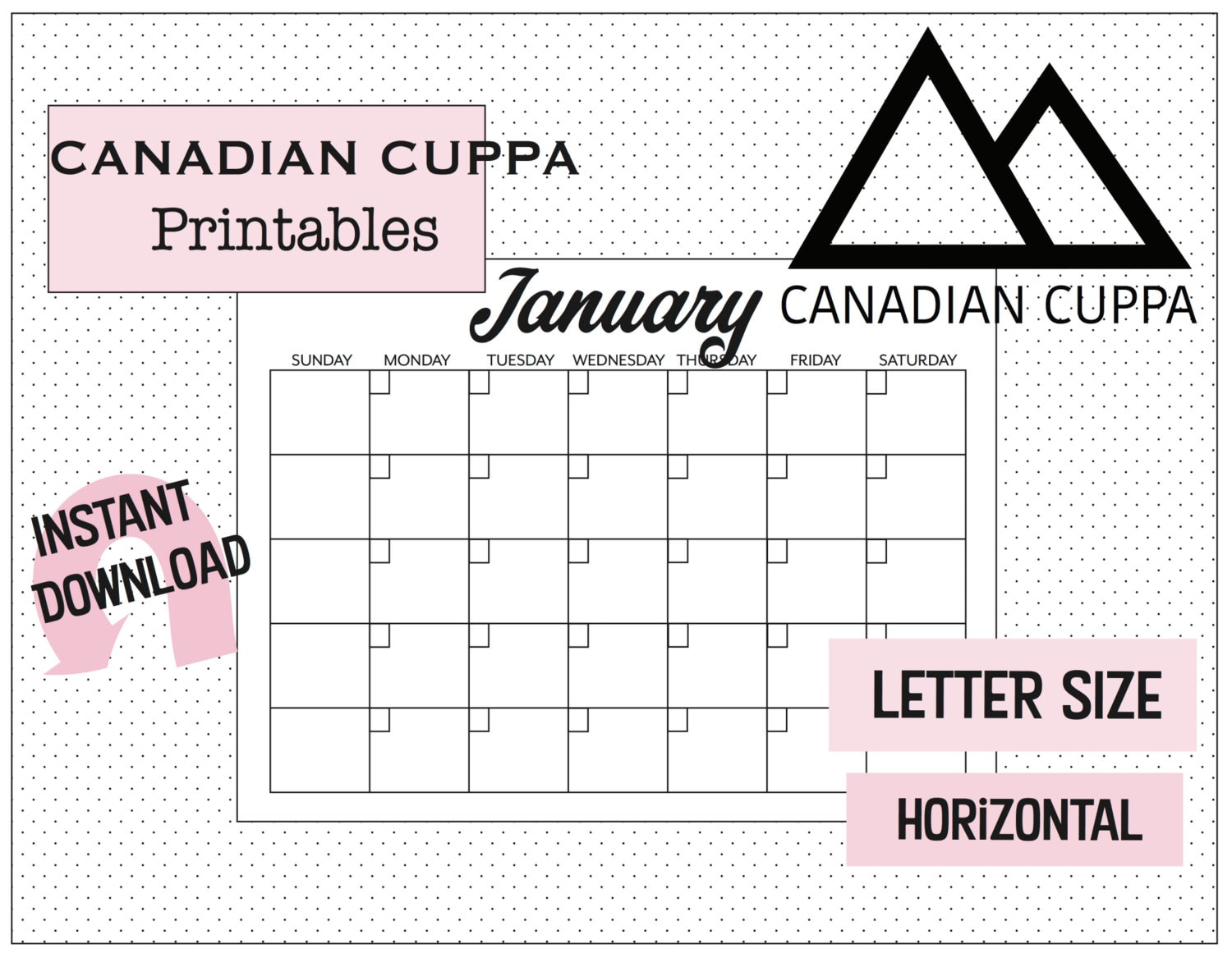 printable pdf blank calendar 12 months sunday to saturday