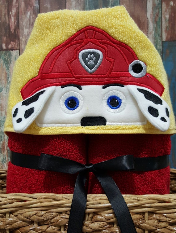 Fire Pup Hooded Towel Marshall Gift Idea