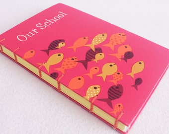 Old Book Journal / Recycled Vintage Book / Our School Rebound Journal by PrairiePeasant