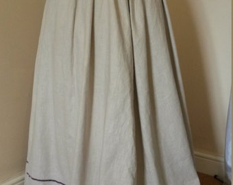 Edwardian Linen Walking Skirt, Downton skirt, customisable