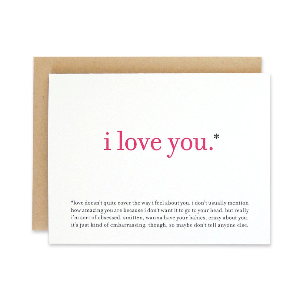 Printable / Funny Love Card / I Love You Valentine Card