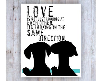 Dachshund Art Print, Dachshund Artwork, Dachshund Gift, Dachshund Home, Dachsund Print, Weiner Dog Art, Sausage Dog Print, Dachshund Wedding