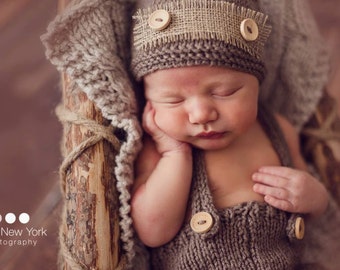 SALE Newborn photo prop,newborn hat,newborn outfit,newborn boy take home outfit,newborn pants,newborn pants set,newborn boy, newborn props
