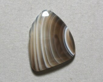 BOTSWANA AGATE cabochon freeform 20X26mm designer cab
