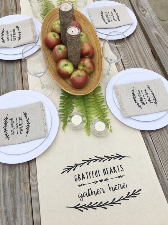 Thanksgiving Table Runner Autumn Table Runner Fall Table