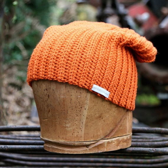 Items similar to Orange wool beanie, Canadian toque, orange hunting hat