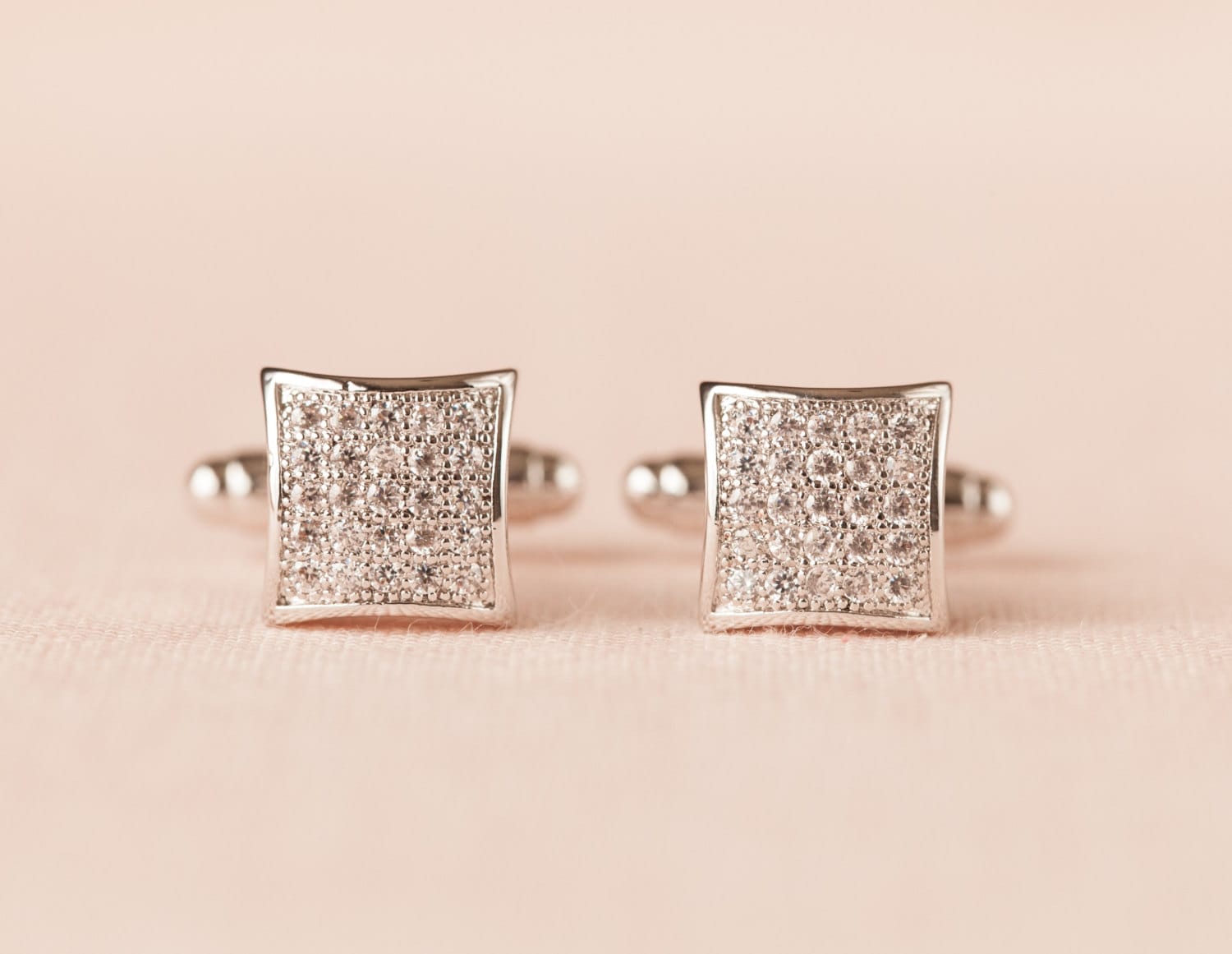 Cufflinks Mens Crystal cufflinks Swarovski crystal