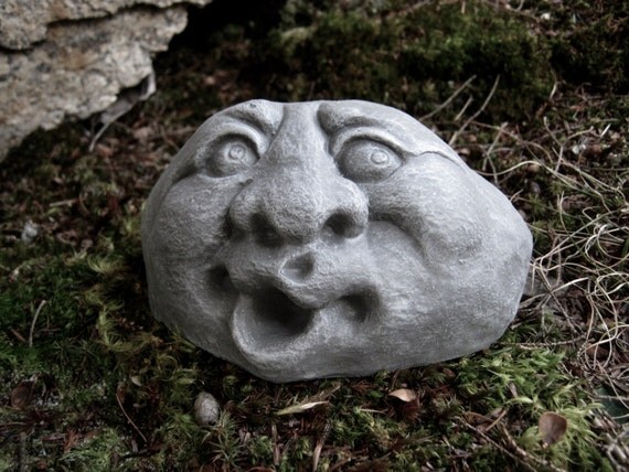 Garten stein beton garten gesicht lustiges von westwindhomegarden