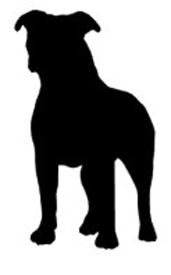 Download Pitbull Dog Silhouette SVG Design File Silhouette Cameo Cricut