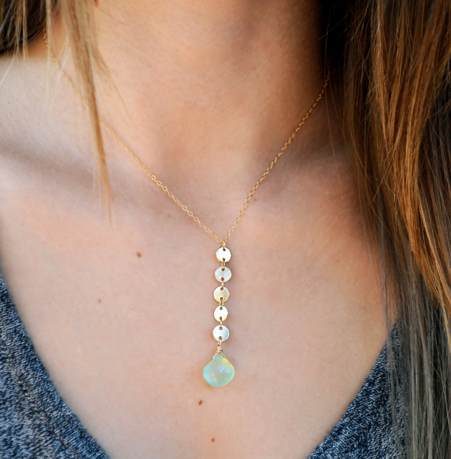 Gold Sequin Necklace Sequin Necklace Y Lariat Necklace Aqua