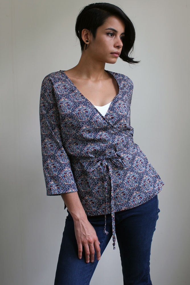 ESSENTIAL WRAP SHIRT sewing pattern