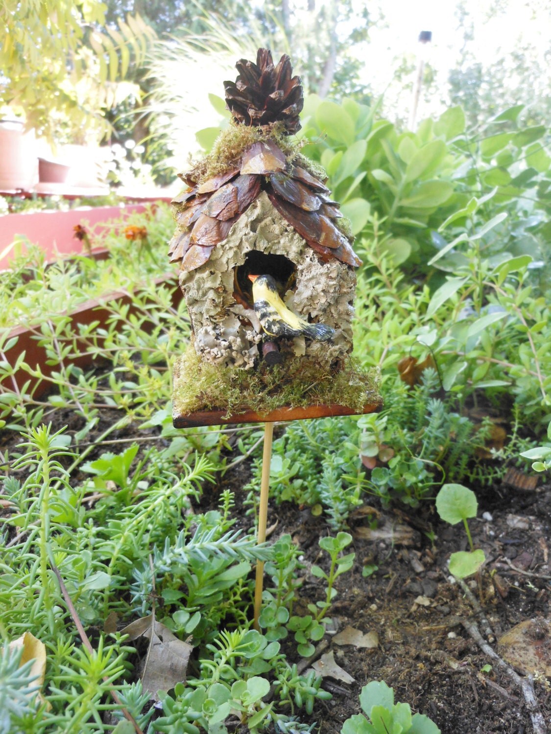 BirdhouseFairy Garden Birdnest/BirdhouseOOAKFairy