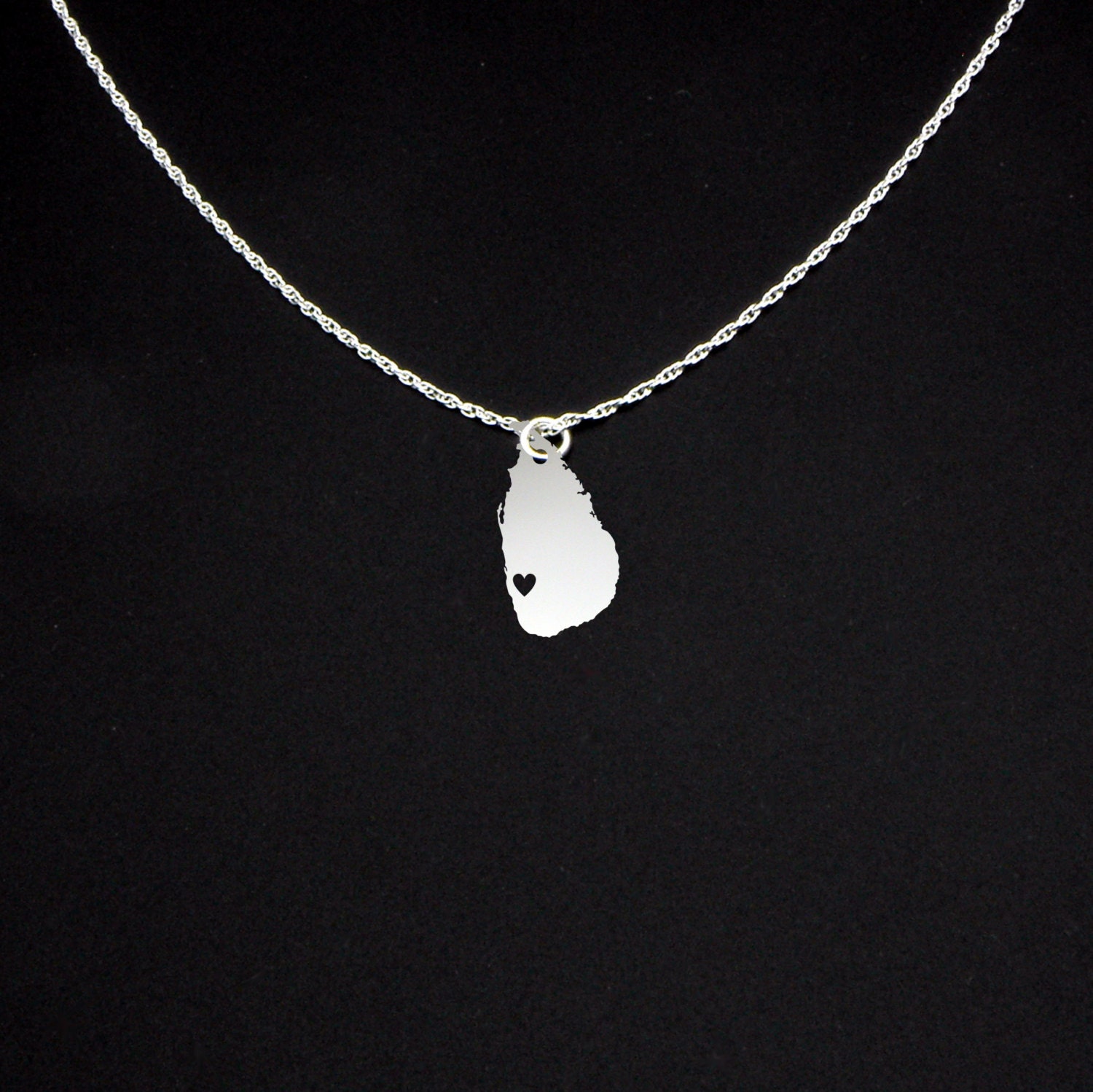 Sri Lanka Necklace Sri Lanka Jewelry Sri Lanka Gift