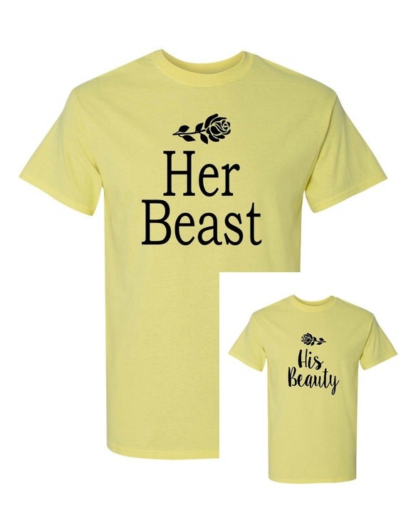 couple shirts beauty and beast