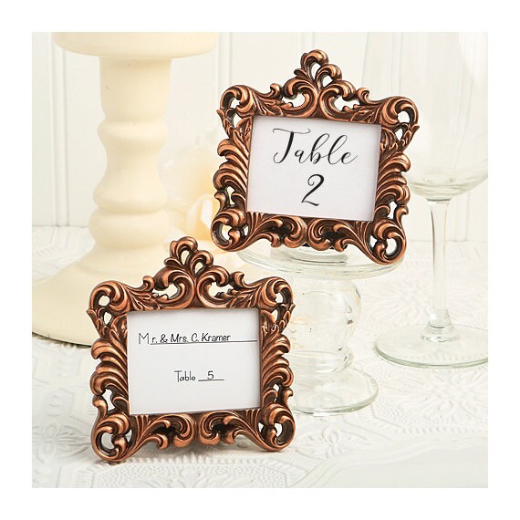 Place Card Holder Frames Set of 5 Small Copper Picture Frame