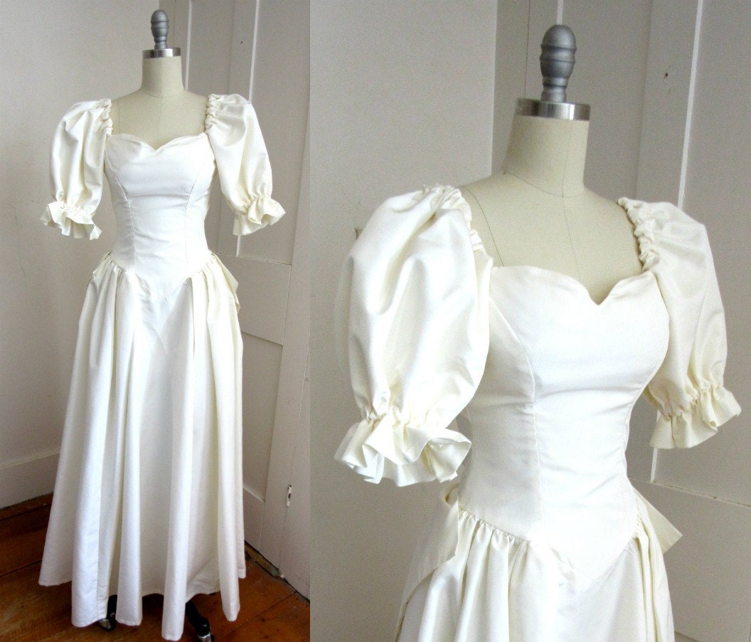 XXS  Wedding  Dress  Petite White Wedding  Gown  Raw Silk