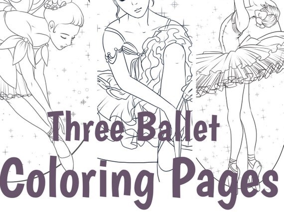 3 Digital Coloring Pages: The ART of DANCE