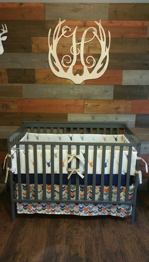 Items similar to Deer crib set,Deer Crib Bedding, baby bedding
